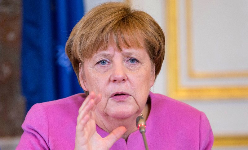 Angela Merkel est candidate de l'union (CDU/CSU) à l'élection fédérale allemande