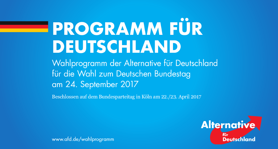 Wahlprogramm Alternative für Deutschland (AfD)