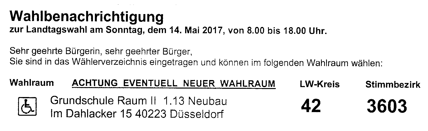 Landtagswahl in NRW - Ablauf