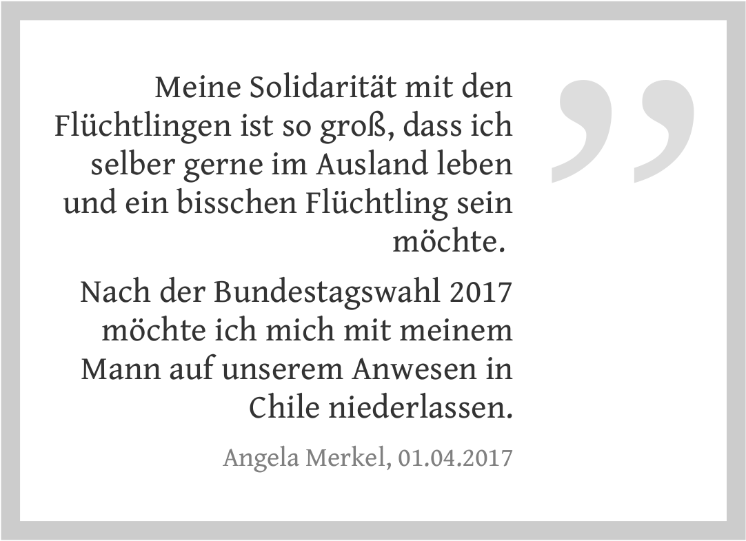 Angela Merkel zur Bundestagswahl