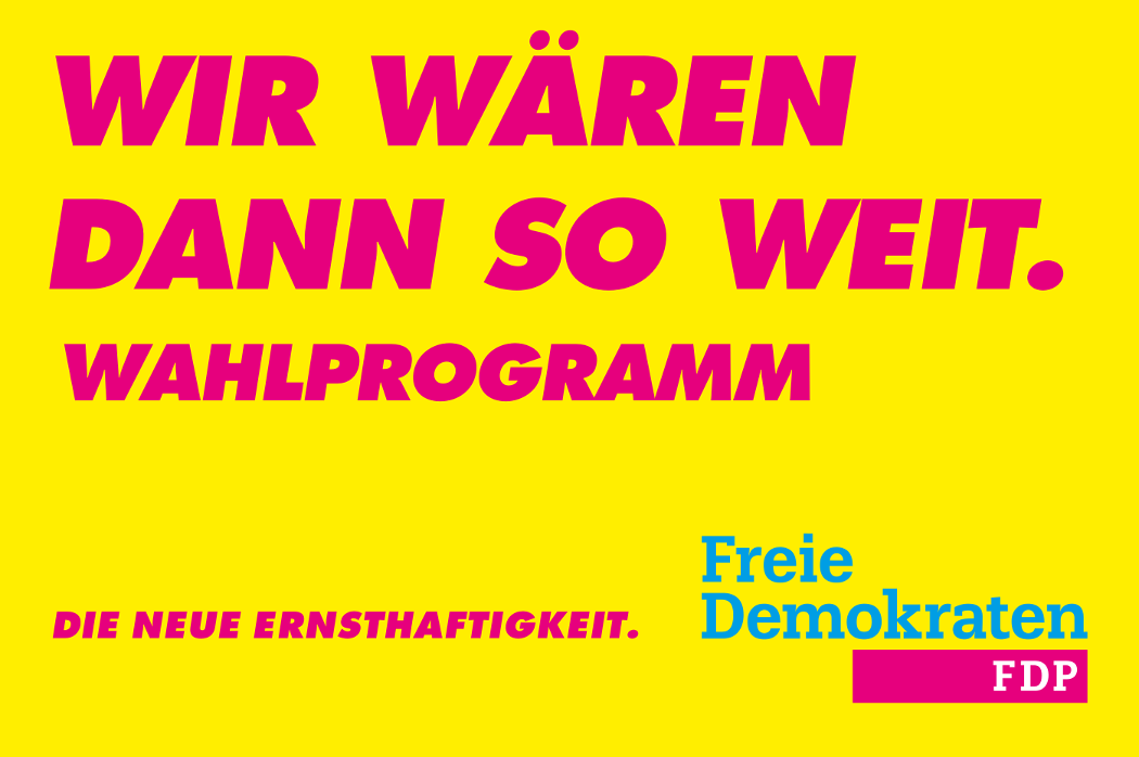 Landtagswahl in Niedersachsen - Programm der FDP