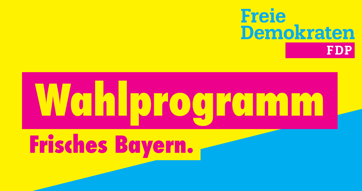Wahlprogramm der FDP für die Bundestagswahl 2018 in Bayern