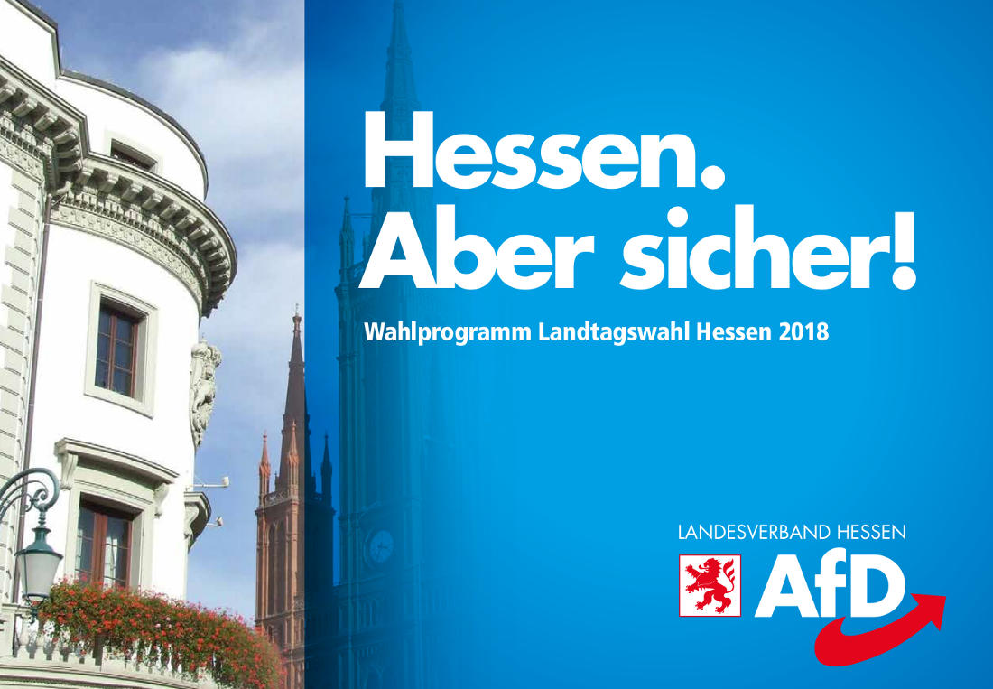 Wahlprogramm der AfD Hessen für die Landtagswahl 2018