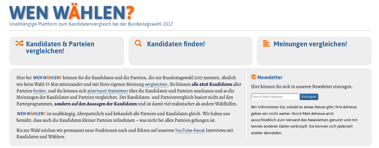 Europawahl - Wen wählen