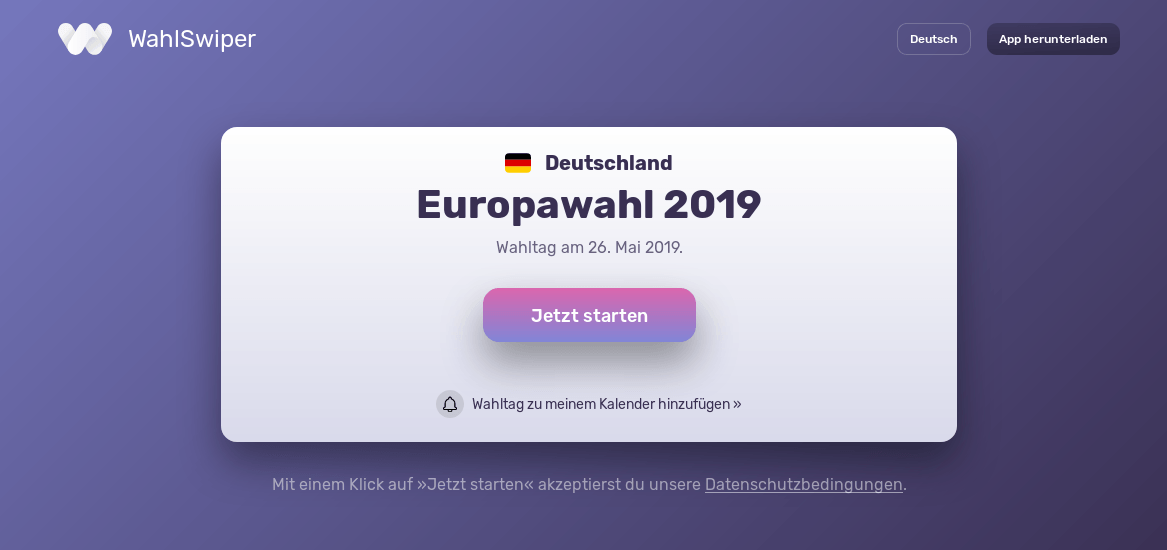 Entscheidungshilfe für die Europawahl Wen soll ich wählen? Wahlen.info