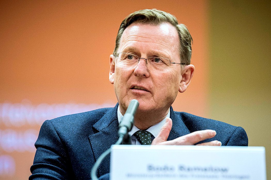 Bodo Ramelow, Minister­präsident Thüringens und Spitzenkandidat der Linken bei der Lantagswahl