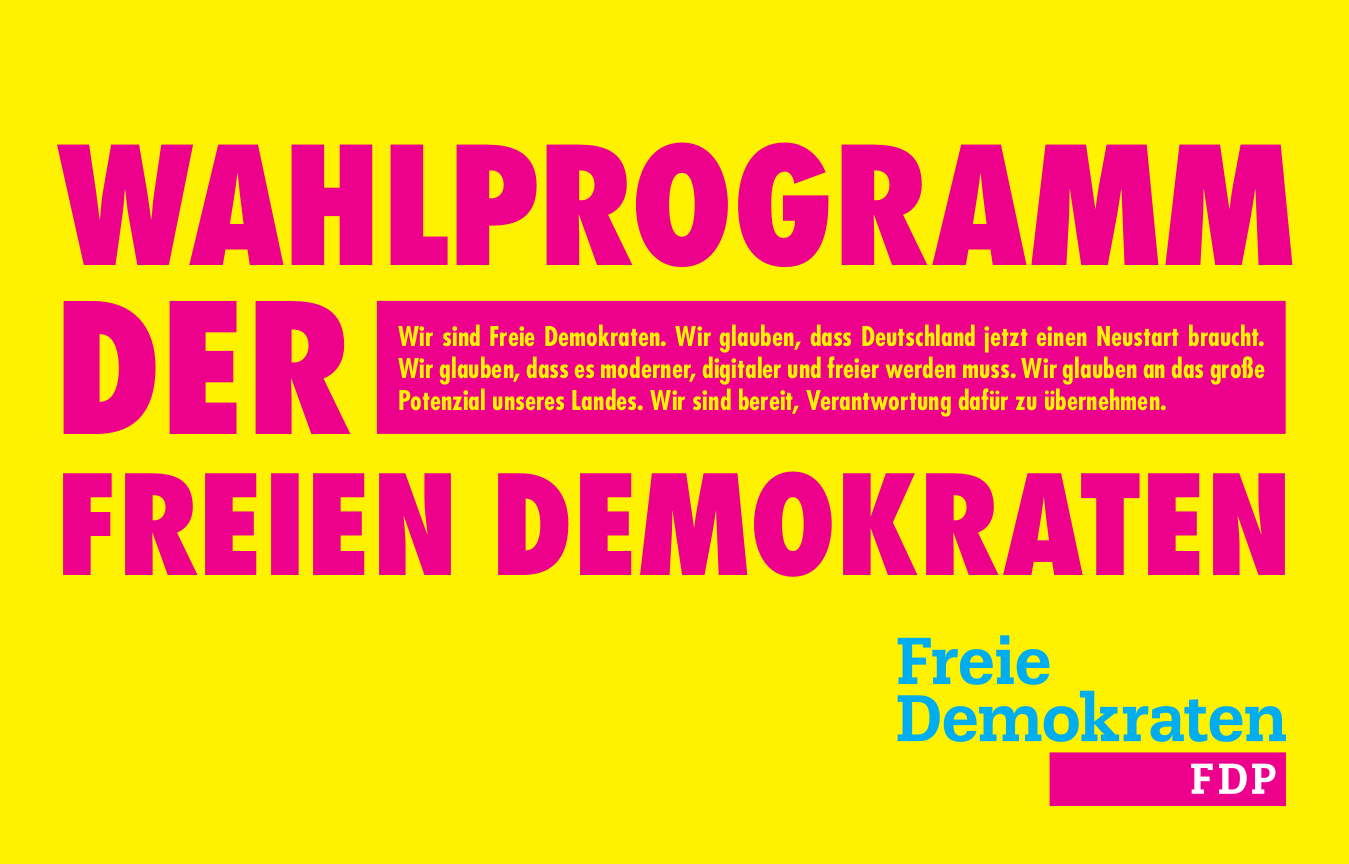 Wahlprogramm der FDP für die Bundestagswahl 2025