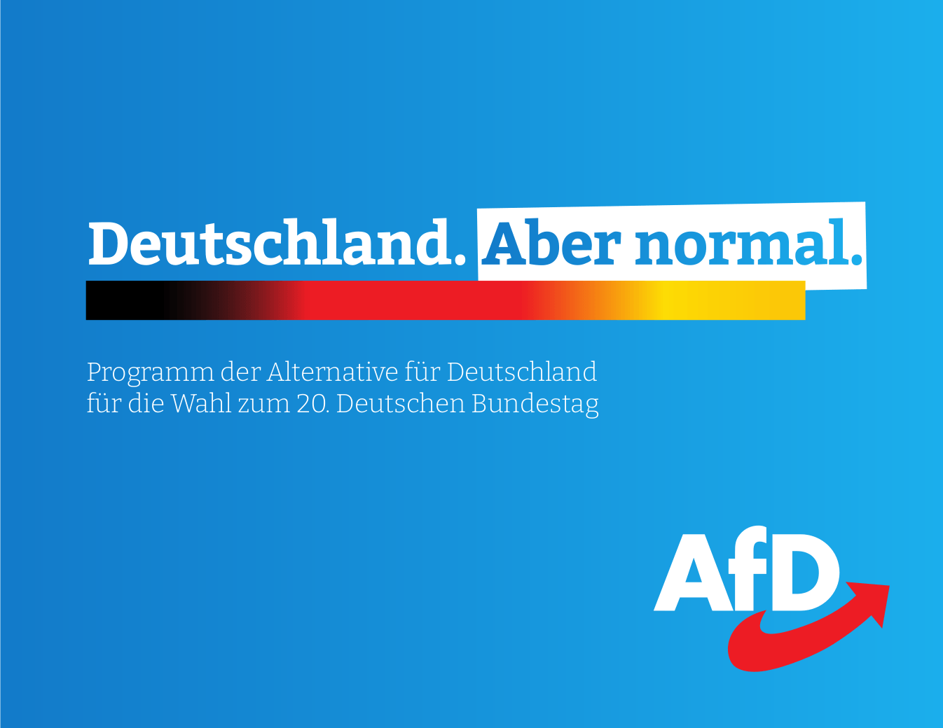 Programm der AfD für die Bundestagswahl